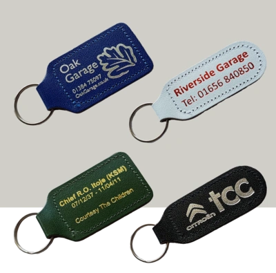 Bonded Leather Keyrings