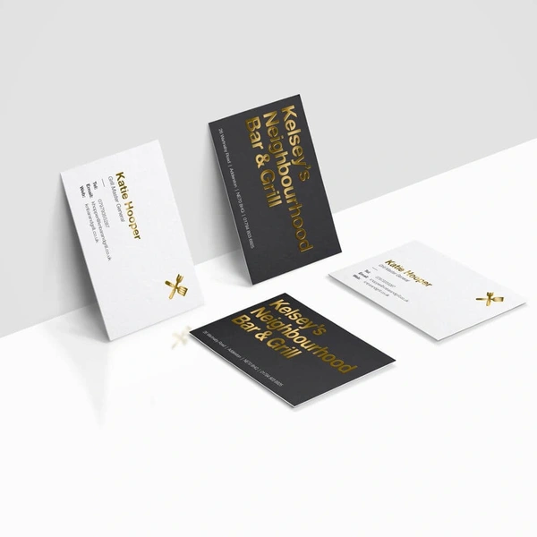 Metallic Foil Business Cards